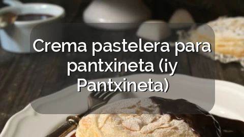 Crema pastelera para pantxineta (¡y Pantxineta)