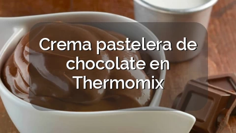 Crema pastelera de chocolate en Thermomix