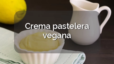 Crema pastelera vegana